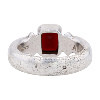 Sterling Silver Garnet Fashion Ring