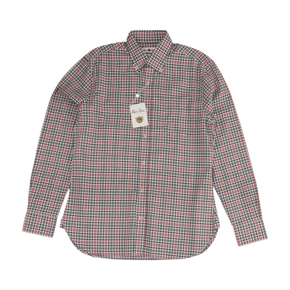 Gray Check Long Sleeve Button Down