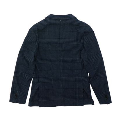 Navy Plaid Blazer