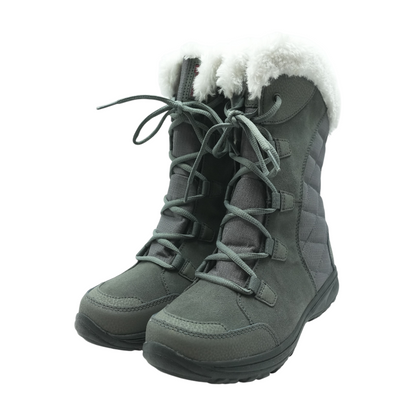 Gray Knee-High Boots