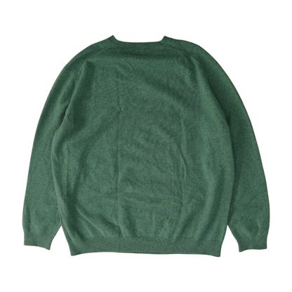 Green Solid Pullover Sweater