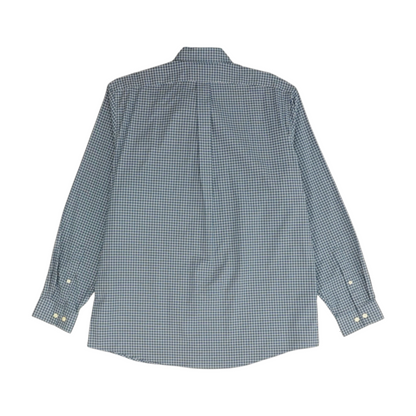 Blue Plaid Long Sleeve Button Down