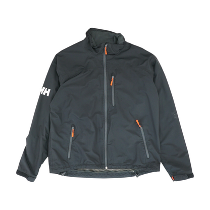 Black Solid Rain Jacket