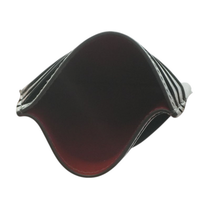 Black and Ferragamo Red Gancini Credit Card Holder