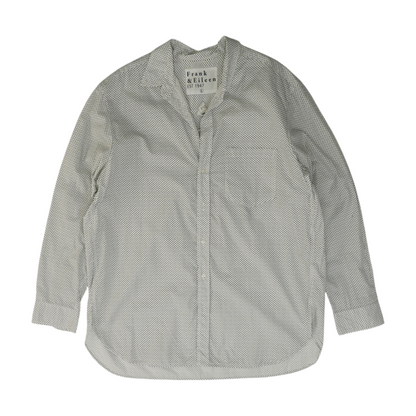 White Print Button Down