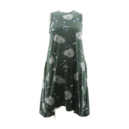 Green Floral Mini Maternity Dress