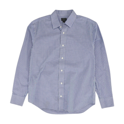 Blue Check Long Sleeve Button Down