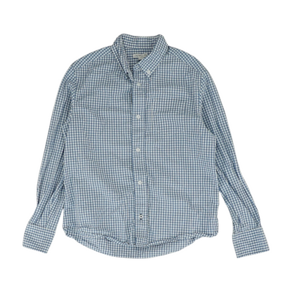 Blue Check Long Sleeve Button Down