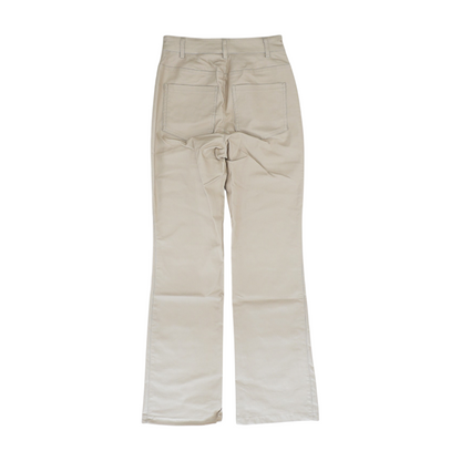 Beige Bootcut Pants