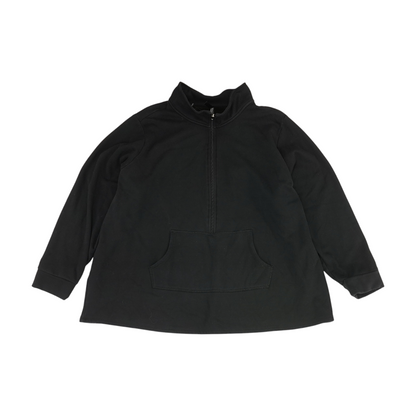 Black Plus Solid Pajama Top