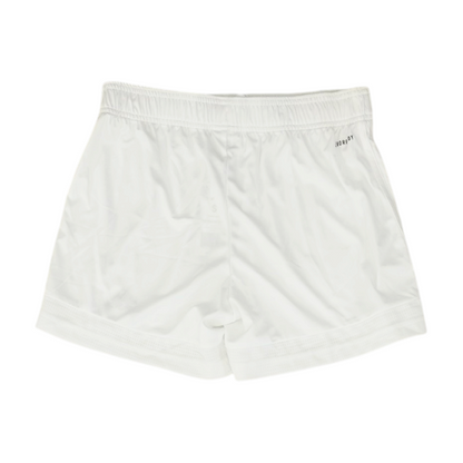 White Solid Active Shorts