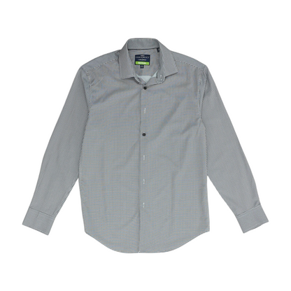 Black Check Long Sleeve Button Down