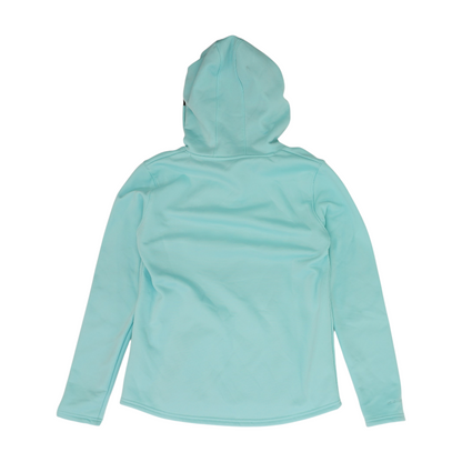 Blue Solid Hoodie Pullover