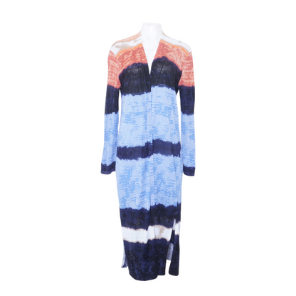 Multi Color Block Cardigan Sweater