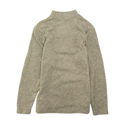 Grove & Hollow Beige Solid 1/4 Zip Pullover – Image 2