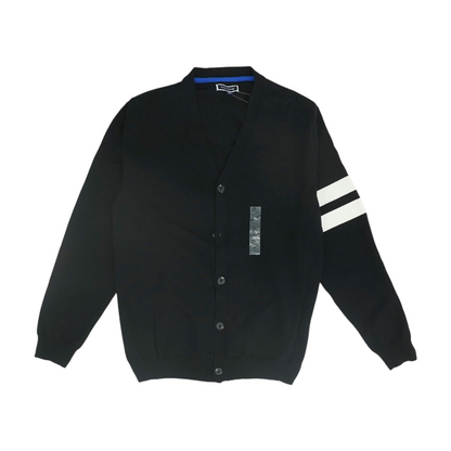 Black Solid Cardigan Sweater