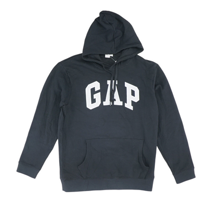 Black Solid Hoodie Pullover