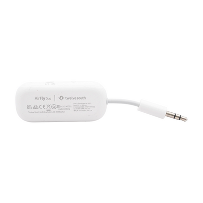 White AirFly Duo Bluetooth Wireless Transmitter
