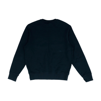 Black Solid Sweatshirt Pullover