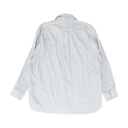 White Check Long Sleeve Button Down