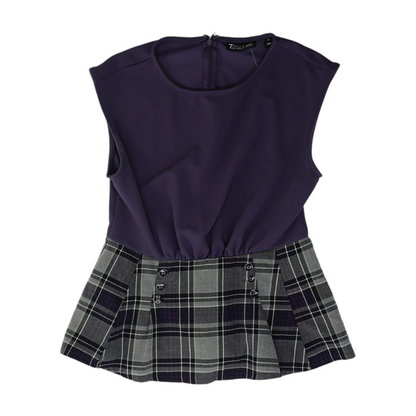 Purple Plaid Blouse