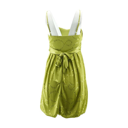 Green Misc Mini Dress
