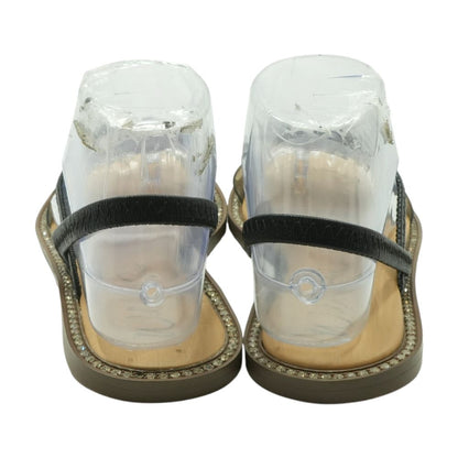 Black Flat Sandals