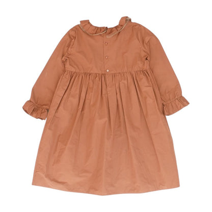 Brown Solid Dress