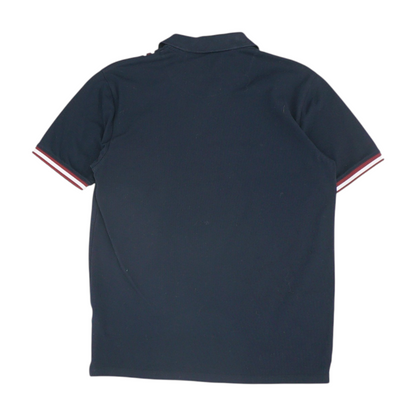 Navy Solid Short Sleeve Polo
