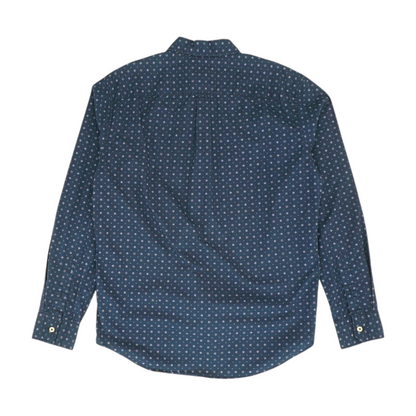 Navy Floral Long Sleeve Button Down