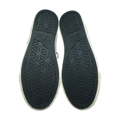 Black Canvas Boke Flower Low Top Sneakers