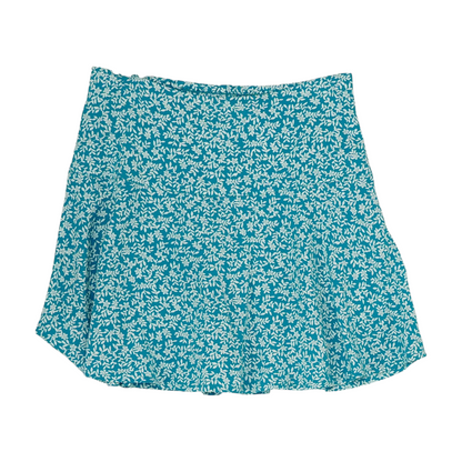Teal Floral Skirt