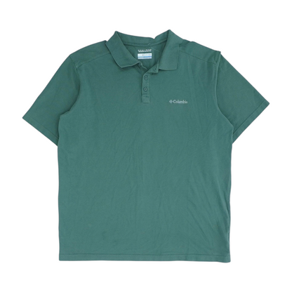 Green Solid Short Sleeve Polo
