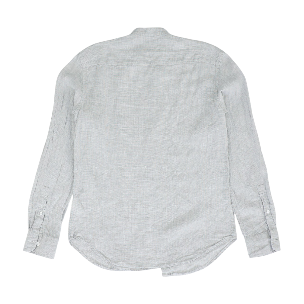 Gray Houndstooth Long Sleeve Button Down