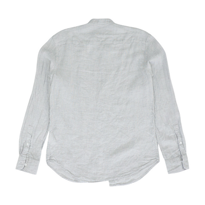 Gray Houndstooth Long Sleeve Button Down