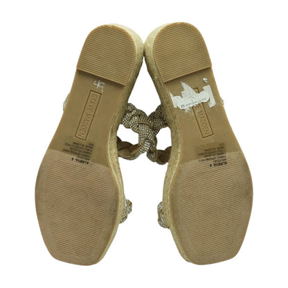 Silver Wedged Sandals