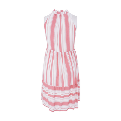 Pink Striped Mini Dress