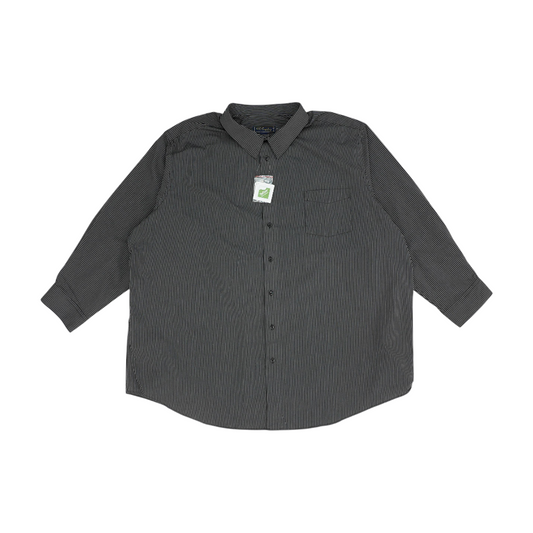 Black Striped Long Sleeve Button Down