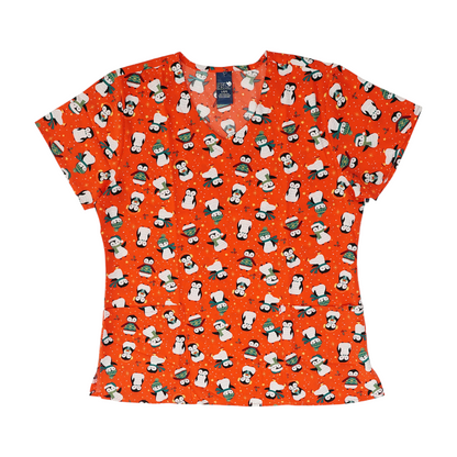 Red Graphic Scrub