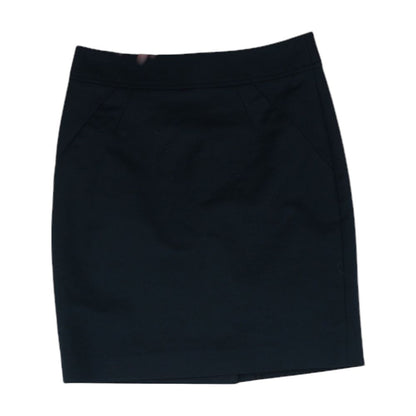 Navy Solid Mini Skirt