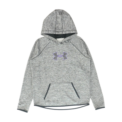 Gray Solid Hoodie Pullover
