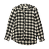 Melloday Black Check Flannel Button Down – Image 1