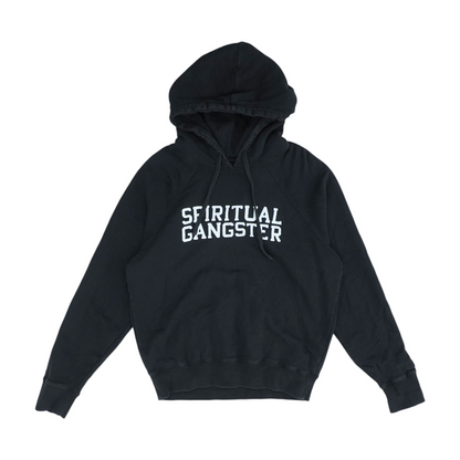 Black Solid Hoodie Pullover
