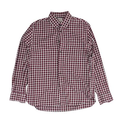 Red Plaid Long Sleeve Button Down