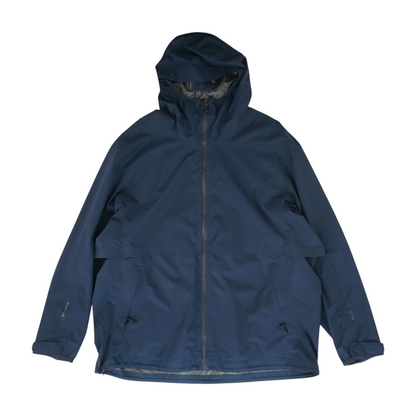 Navy Solid Rain Jacket