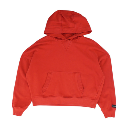 Red Solid Hoodie Pullover