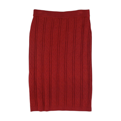 Red Midi Skirt