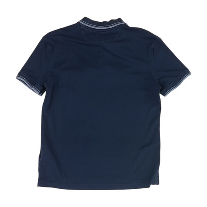 Navy Solid Short Sleeve Polo