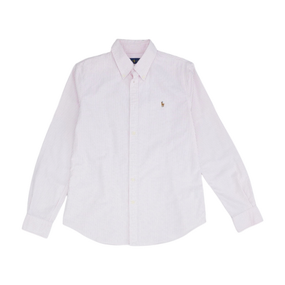 Pink Striped Long Sleeve Button Down