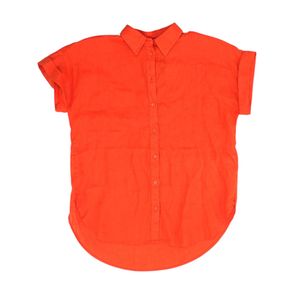 Orange Button Down